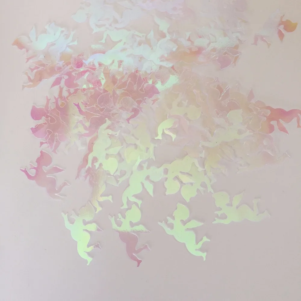 Радужный ангел конфетти Крещение фотография Рождественский стол рассеянный