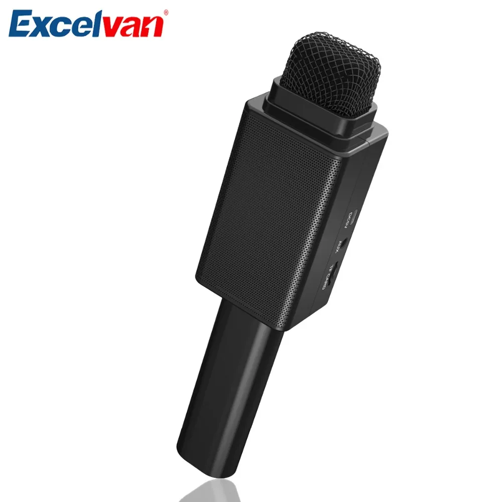 Беспроводной микрофон для караоке Excelvan H6 с 3 волшебными голосовыми режимами