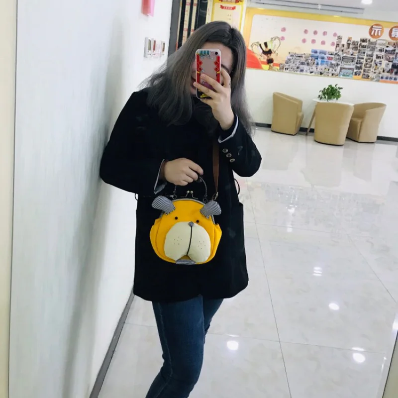 MLITDIS Women Handbag 3D Dog Style Single Shoulder Back Bag Canvas Doggie Mini Crossbody Bags Rucksack Princess Lovely | Багаж и сумки