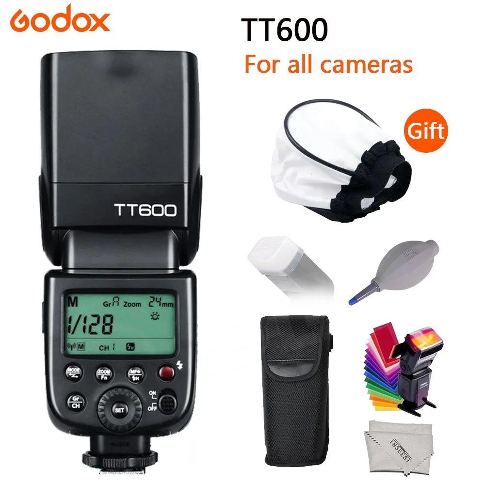 Godox TT600 TT600S вспышка 2 4G Беспроводная GN60 Master/Slave камера Вспышка Speedlite для Canon Nikon Sony