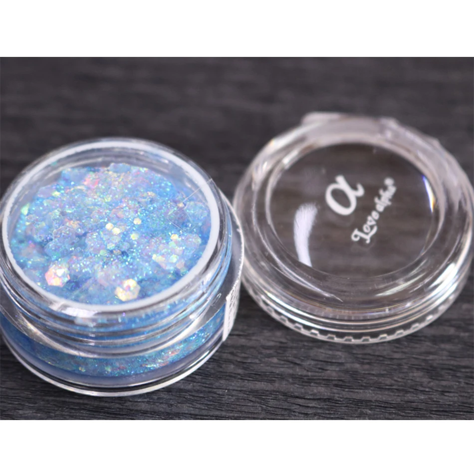 Новинка 2019 светло голубые блестящие тени для век 5 цветов Палитра блестящих глаз