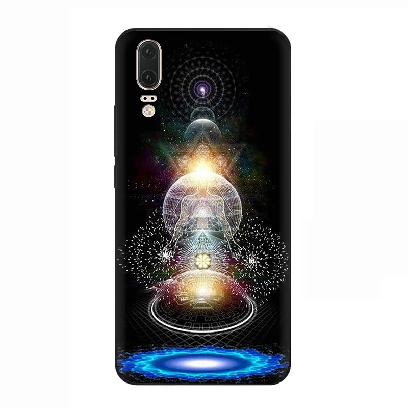 Мандала чакра настаивать Йога мягкий силиконовый телефон чехол для Huawei P8 P9 Lite Mini P10 P20 P30 Lite Pro P Smart Z Plus - Цвет: B8