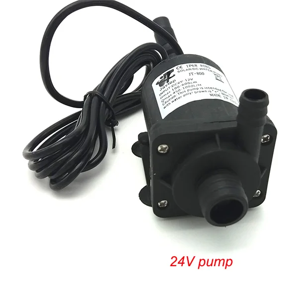 Новый солнечный DC 12V 24V циркуляционный насос горячей воды бесщеточный мотор для