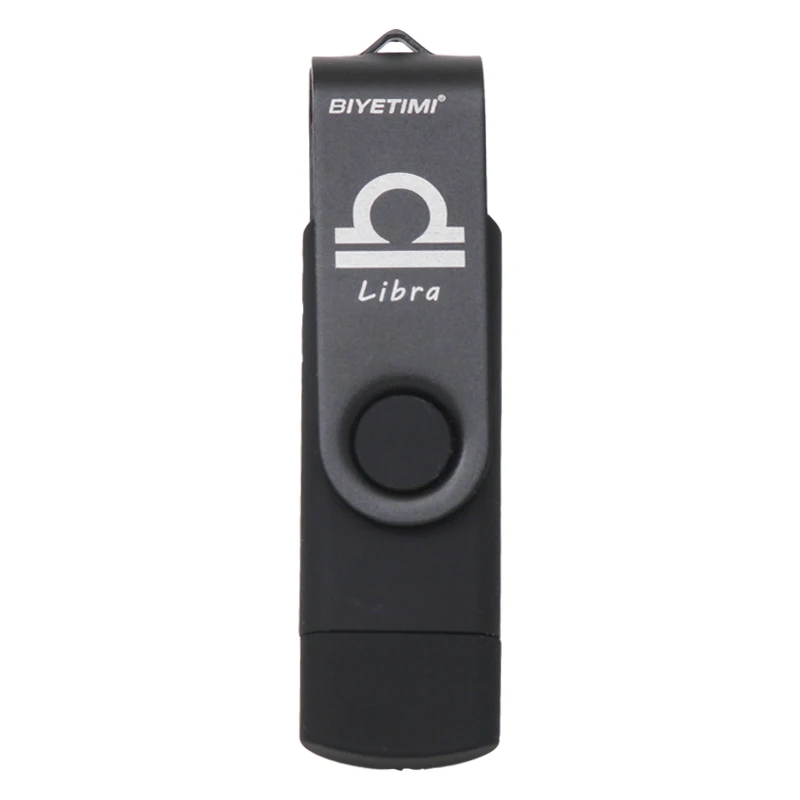 Libra 12 созвездий 2,0 USB флеш-накопитель для ПК/android флешки 64 ГБ 32 ГБ 16 ГБ 8 ГБ usb флешка cle usb BIYETIMI - Цвет: Libra