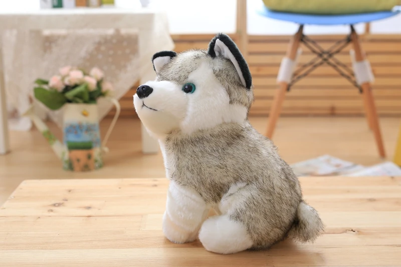 Kawaii щенок мягкие игрушки 18cm23cm Симпатичные Моделирование Собака Хаски плюшевые игрушки кукла Дети Детские игрушки подарок для девочек игрушки для детей