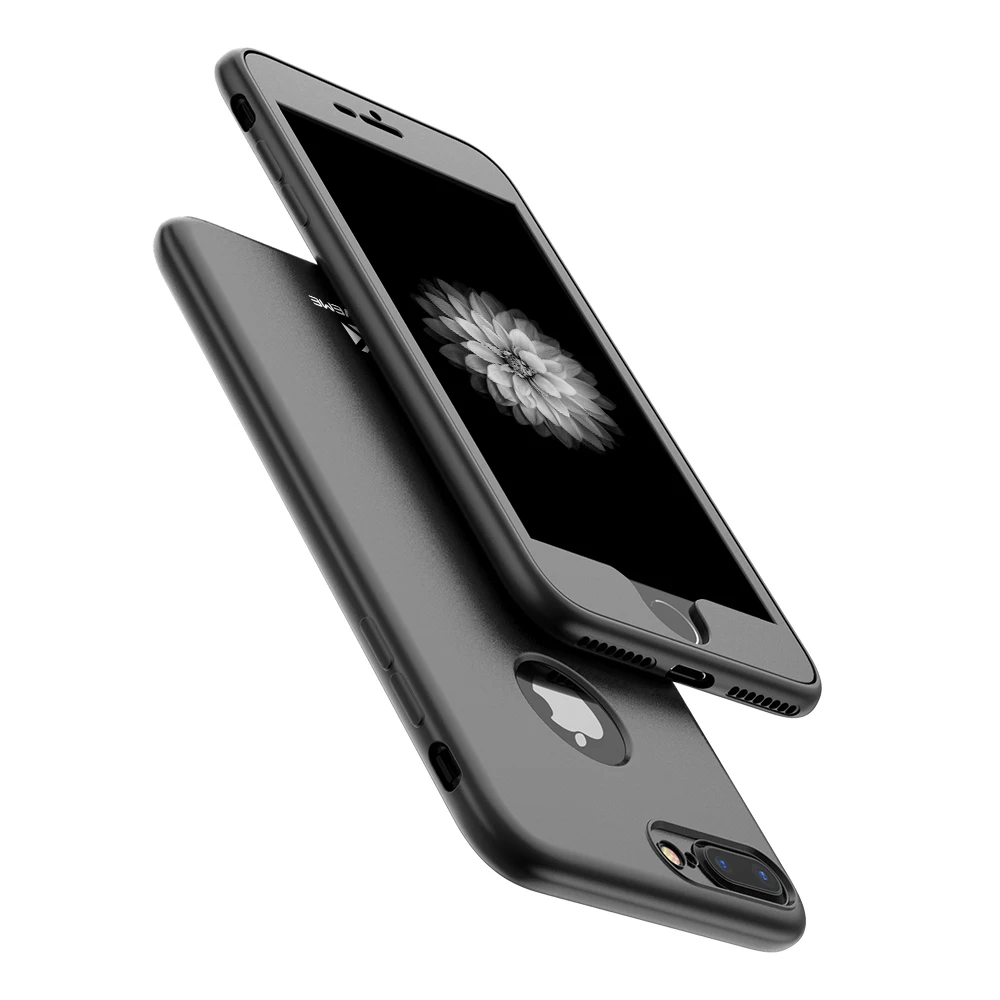 Floveme 360 Полный Защитный чехол для iPhone 7 плюс 6 6S Чехол телефона 2 в 1 предмет + ТПУ