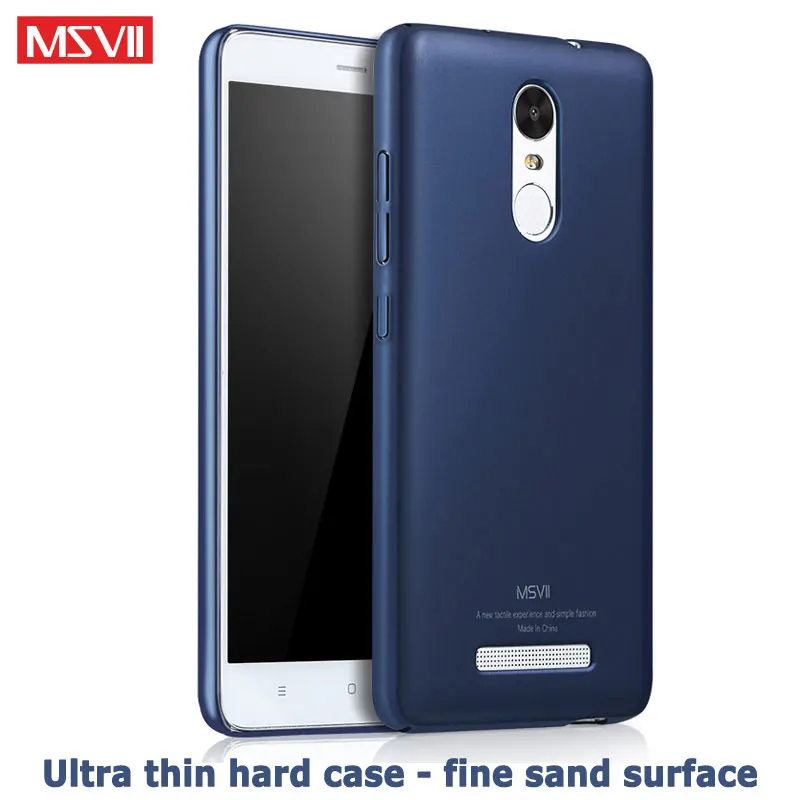 Xiaomi Redmi Note 3 Case MSVII Finger Ring Slim Matte For Cover Holder PC Hard Back Note3 5.5 |