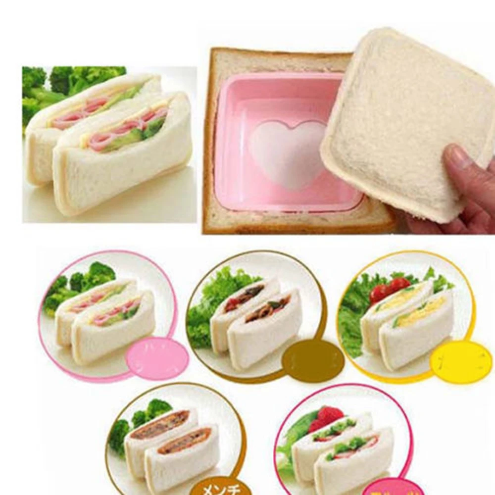 Карманная кухонная форма в форме сердца Пластиковая для суши печенья украшения