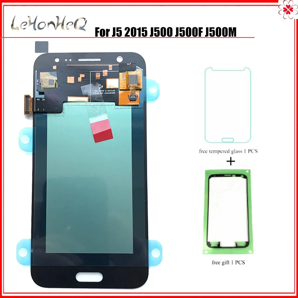 Оригинальный ЖК дисплей Super AMOLED 5 0 дюйма для SAMSUNG Galaxy J5 2015 J500 с сенсорным экраном