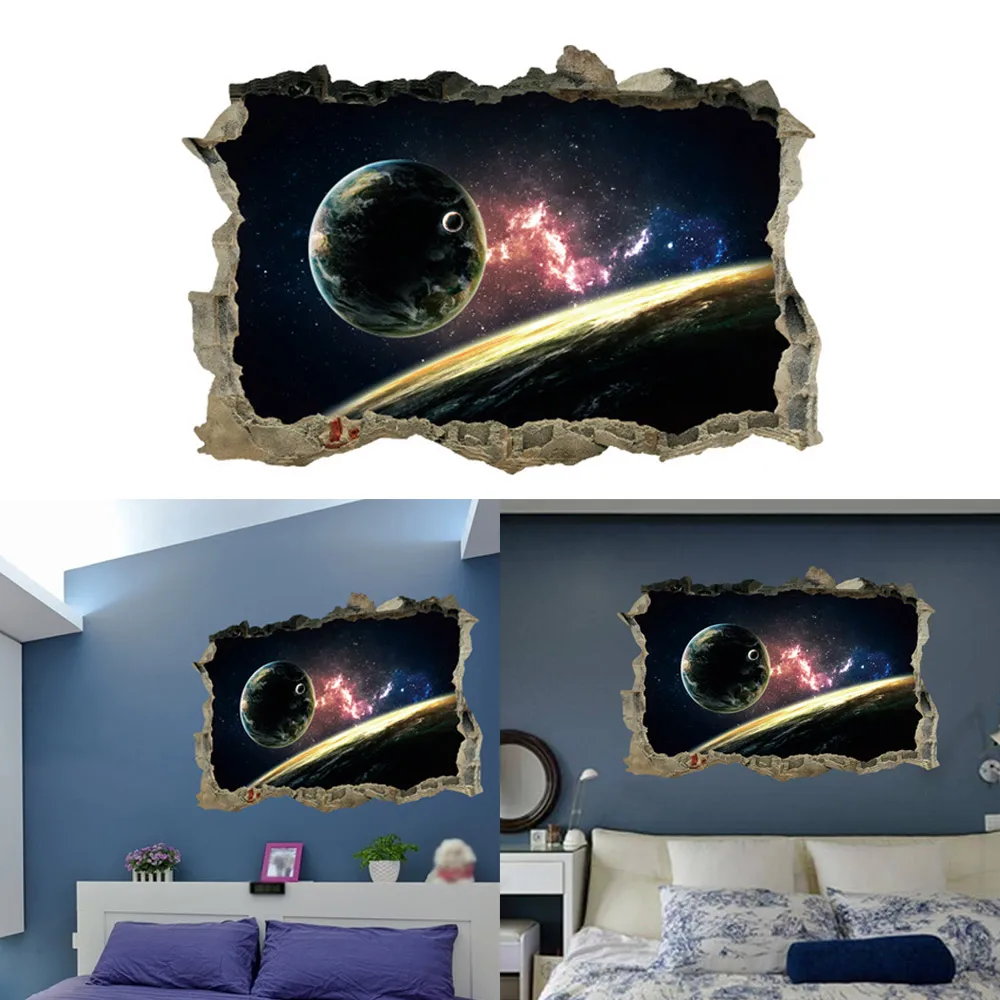 1* 3D Wall Stickers Home Living Room Decor Accessories Starry Sky Series For Kids Bedroom Decoration | Дом и сад