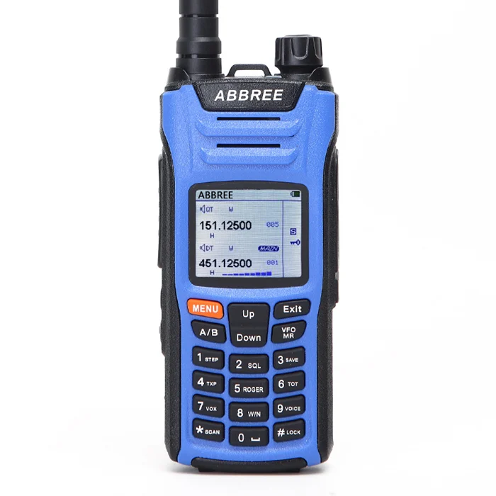 a radio ABBREE AR-F6 рация Многополосная многофункциональная VHF UHF DTMF 999CH VOX DTMF SOS сканирование секундомер Ham двухстороннее радио - Цвет: a radio
