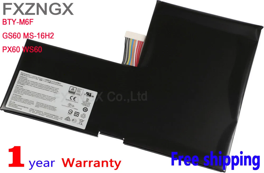 

Новая портативная батарея BTY-M6F для ноутбука, для продуктов St GS60, Φ PX60 WS60