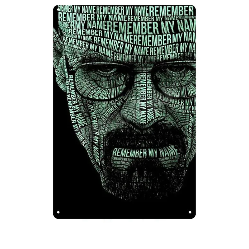 Breaking Bad Ретро металлическая жестяная вывеска для казино паба клуба декоративная