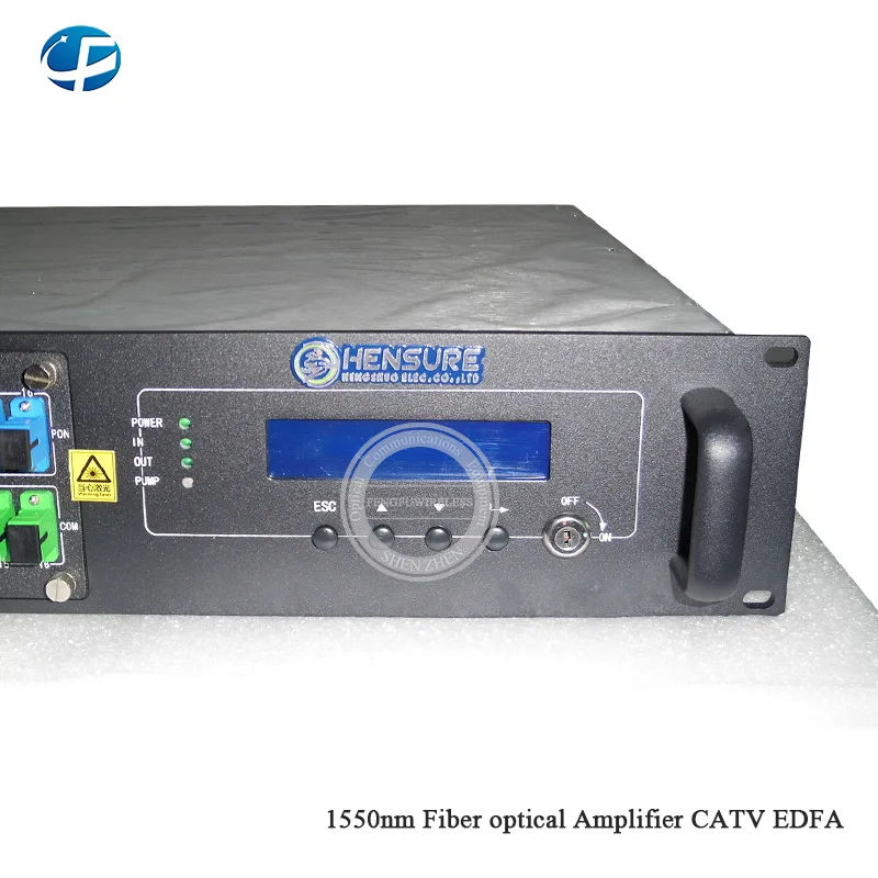 1U/80 Вт 1550nm 4 порта 20 дБм CATV EDFA высокой мощности волоконно-оптический усилитель, с WDM оптический усилитель