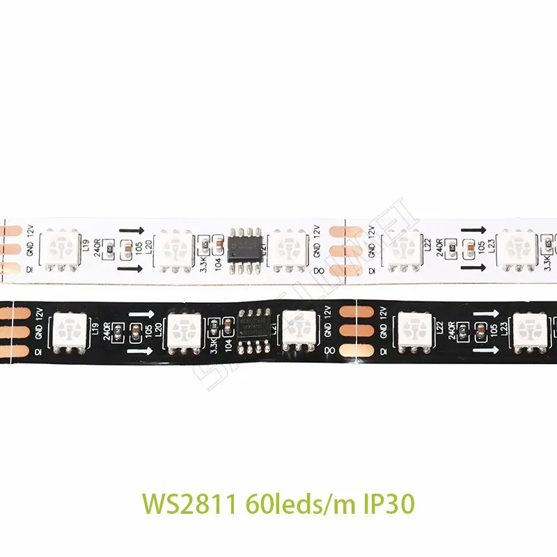 DC12V 5 м светодиодный пиксель полосы светильник Rgb полный Цвет гибкая адресуемых