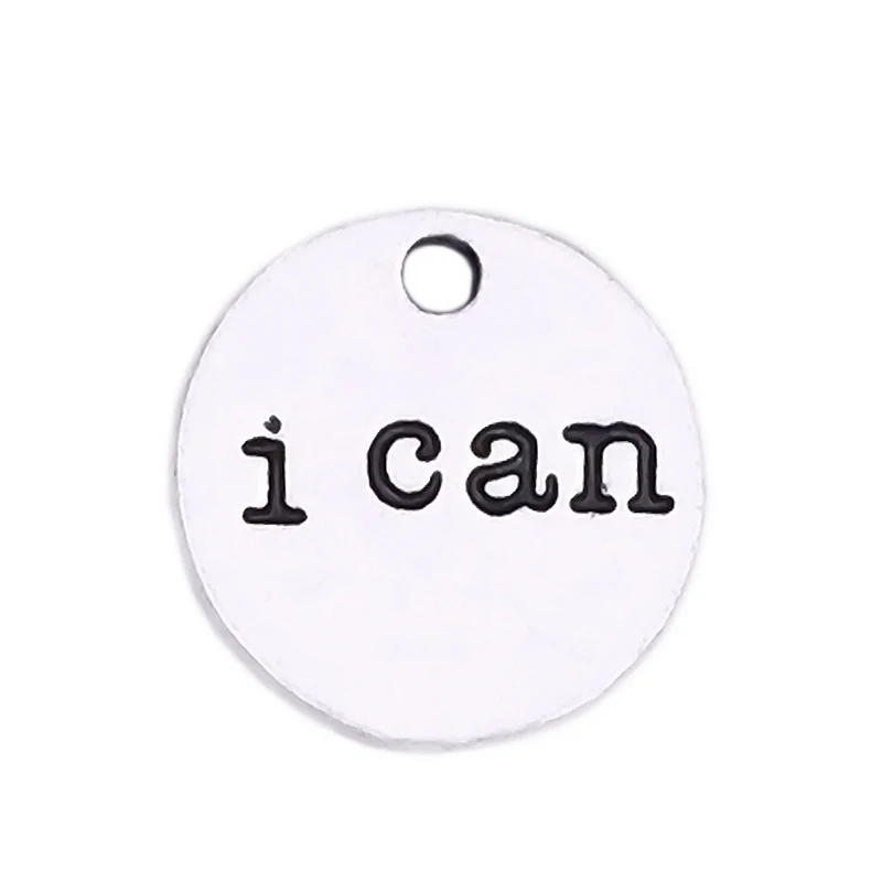 Двусторонняя Гравировка я могу очаровать Экологически чистый диск из цинкового