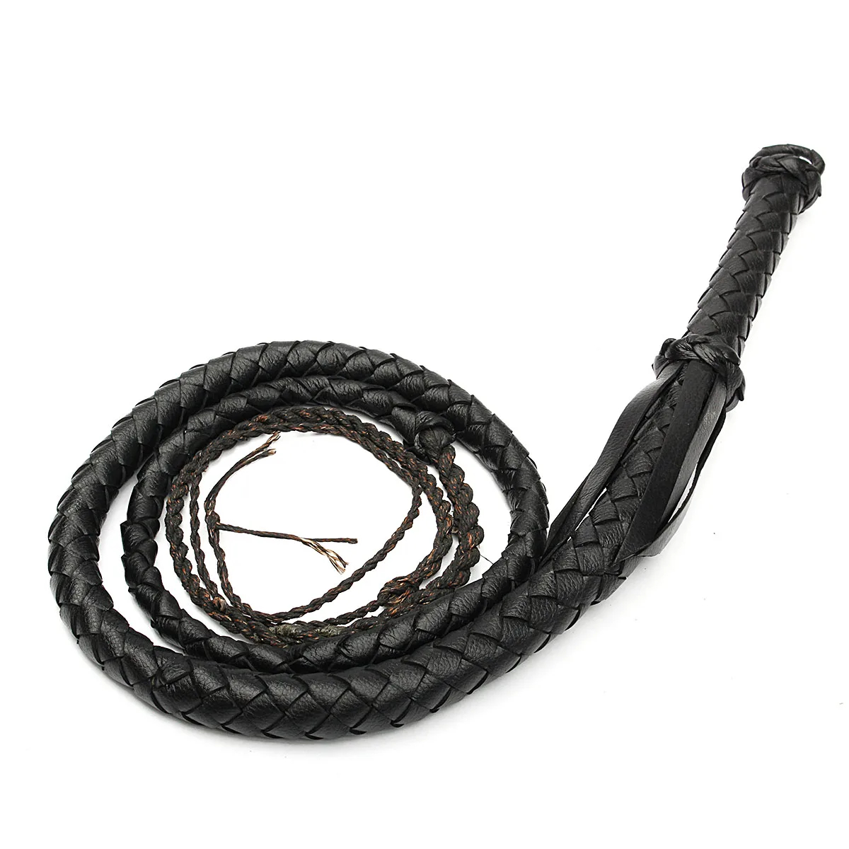 Плетка из искусственной кожи черного цвета 2 1 м|whip it|whip whippingwhip leather |