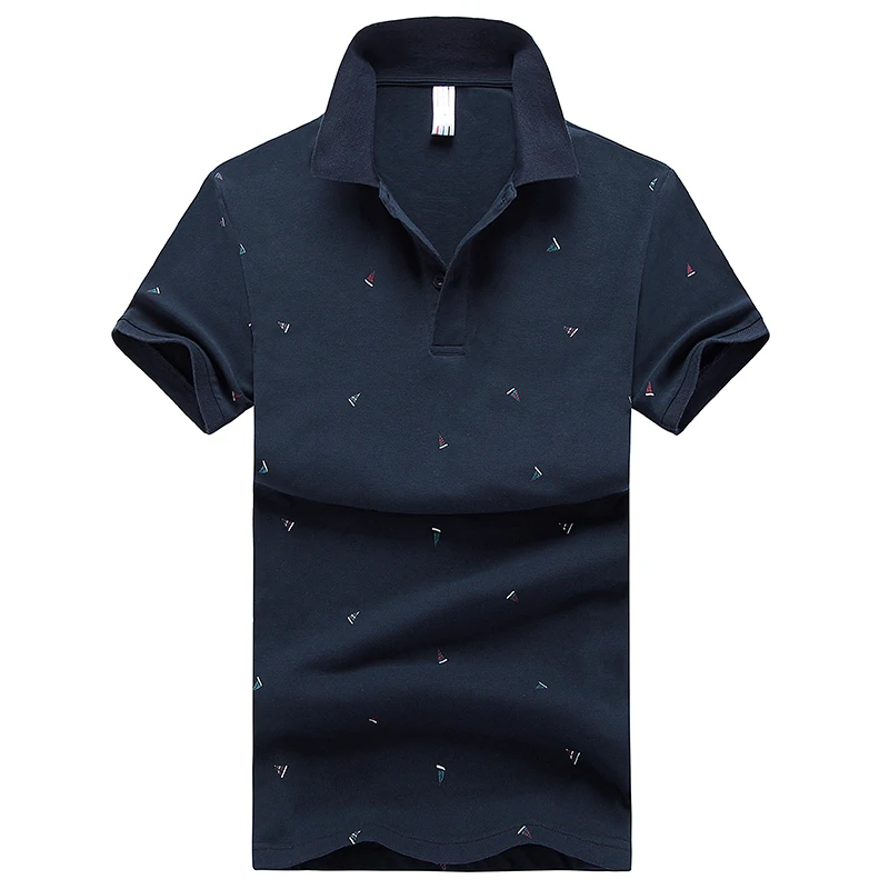Liseaven Brand Men's Polo Shirts Cotton Print Polos Short Sleeve Camisas Men Tops Summer Male Shirt | Мужская одежда