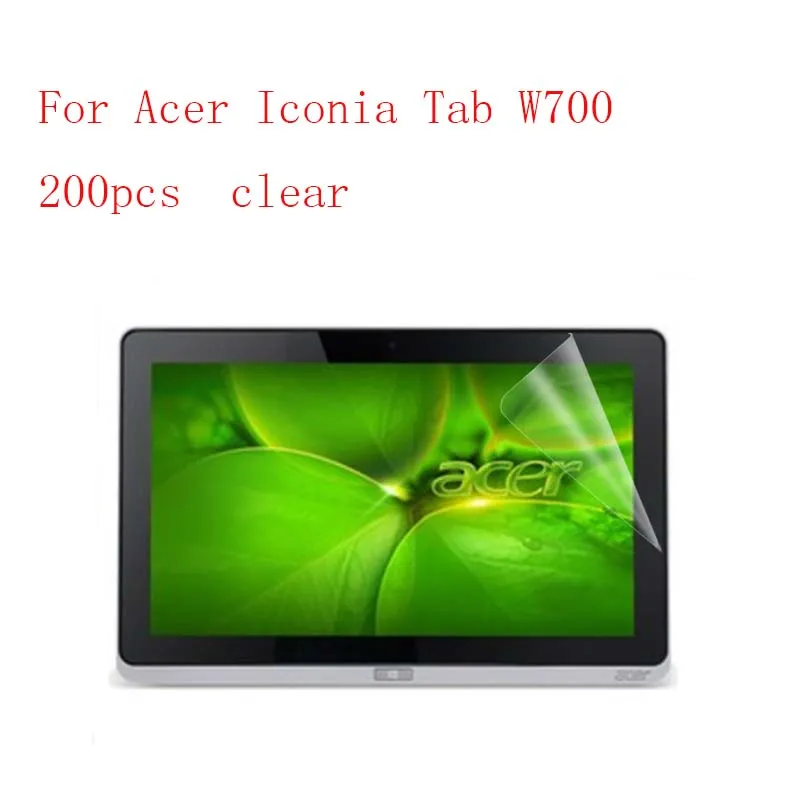 Прозрачный ЖК-Экран Защитная пленка для acer Iconia Tab W700 автомобильная пленка с защитой от осколков на большую партию товара без потребительской упаковки 200 шт./лот