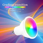 Светодиодная RGB-лампа GU10, 8 Вт, 110 В, 16 цветов