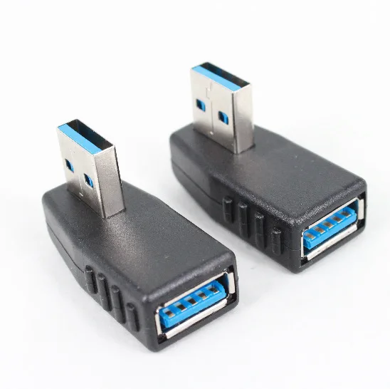 90 degree vertical left bend USB3.0 A revolution female adapter extension head | Обустройство дома