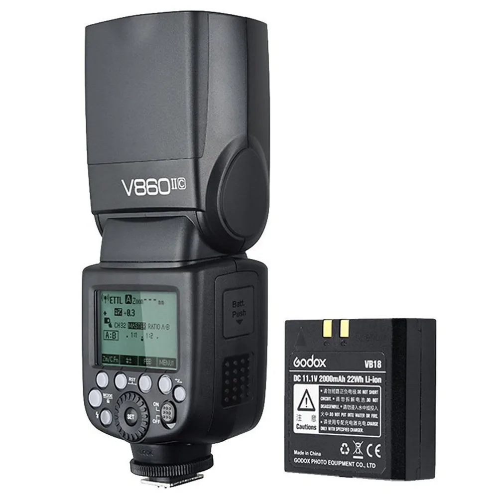 Godox V860II-C E-TTL HSS 1/8000S 2.4G Wireless Li-ion Battery Flash Speedlite Speedlight for Canon EOS Camera DSLR | Электроника