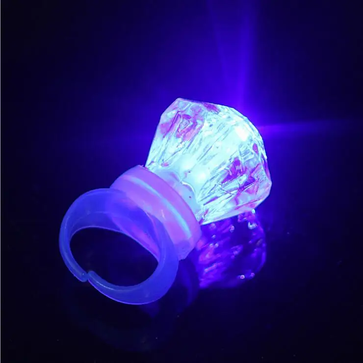 Led Wedding Favors Dress Baby Shower 5pcs/set Beautiful Ring Toys Glowing Diamond Rings Decoration Party Decorations | Игрушки и хобби