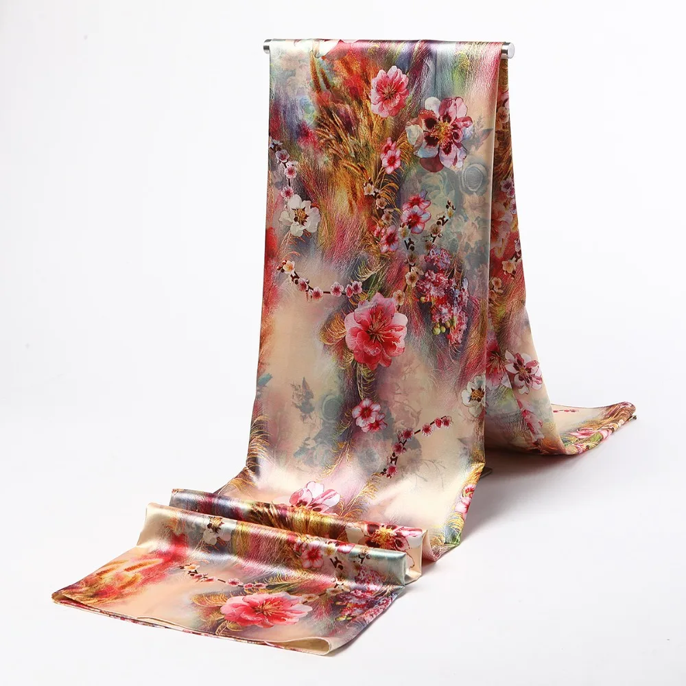 

170x75cm mulberry silk print fabric silks and satins digital printed tissue dress scarf clothes fabric HF03