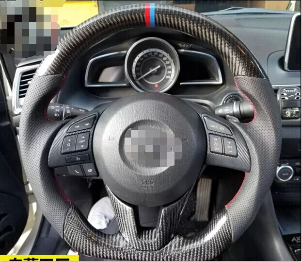 Детали для модификации автомобиля гоночный руль из углеродного волокна Mazda 3 axela