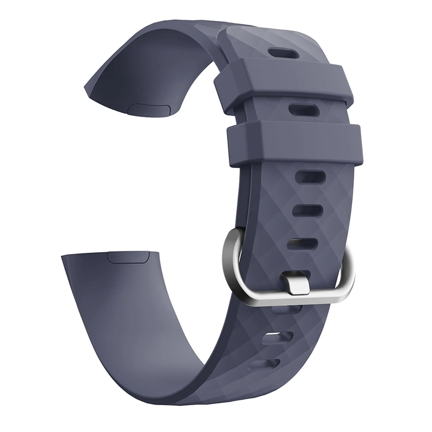 Фиолетовый Мягкий силиконовый спортивный ремешок для Fitbit Charge 3, ремешок с металлической пряжкой, сменный ремешок для Fitbit Charge 3 Band - Цвет ремешка: Фиолетовый