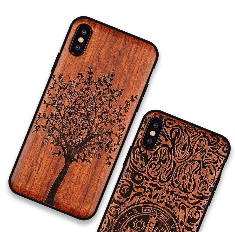 Чехол Apsudev из натурального дерева для Apple iphone X XS Max XR деревянный + тпу чехол в рамке