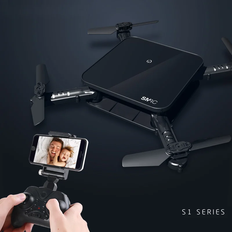Мини Дрон SMRC S1 RC Вертолет игрушка селфи Квадрокоптер складной с HD камерой Wifi FPV