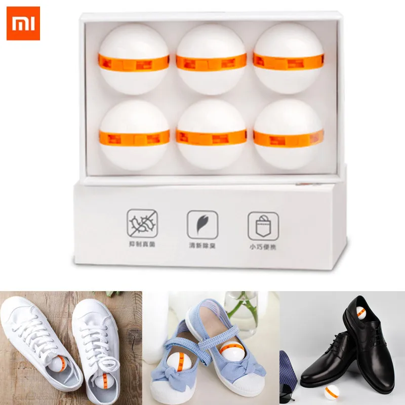 6 шт. Xiaomi mijia Чистая Свежая обувь дезодорант сухой Очищающий воздух переключатель