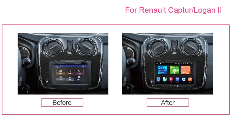 Eunavi 1 Din 8 ''Android 9,0 Автомобильный gps Navi Радио стерео для Dacia/Sandero/Duster/Renault/Captur/Lada/Xray 2 Logan 4G ram wifi USB