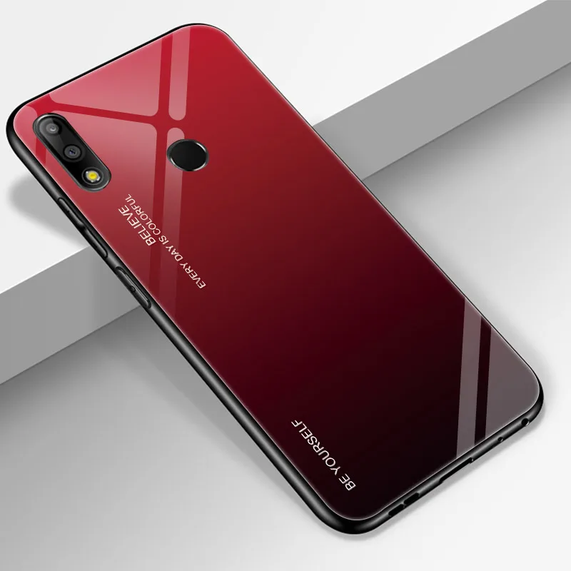 05 Градиентные чехлы с закаленным стеклом для ASUS Zenfone Max Pro M2 M1 ZB601KL ZB602KL ZB631KL ZB633KL Aurora, разноцветный стеклянный чехол - Цвет: 05