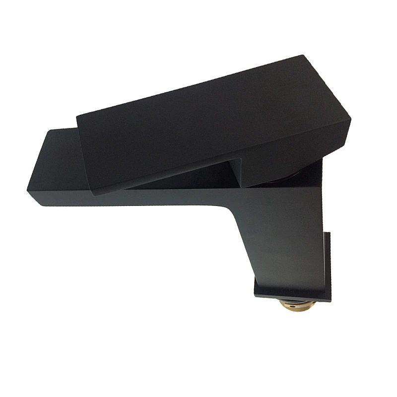 Высококачественный смеситель для ванной комнаты из твердой латуни квадратный