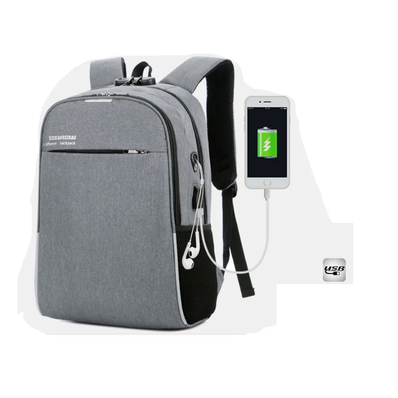 

Рюкзак для ноутбука 15,6 дюйма с USB-портом и защитой от кражи