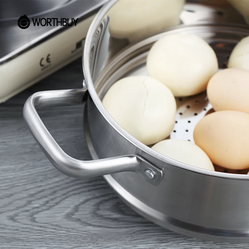WORTHBUY Многофункциональный суповая из нержавеющей стали котелок кухонная посуда