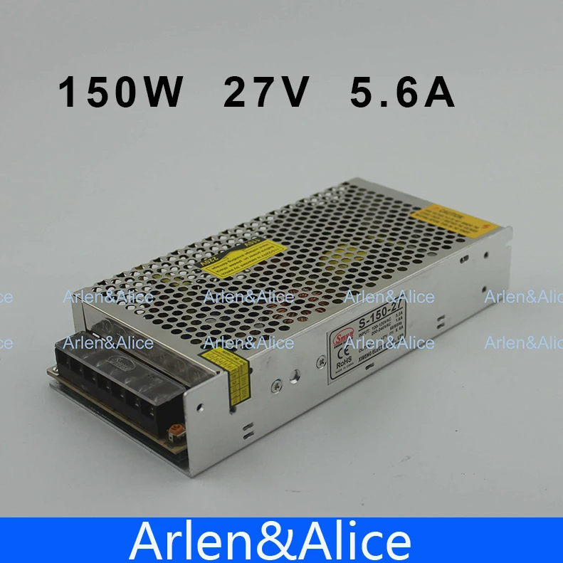 150W 27V 5.6A одиночный выход импульсный источник питания для светодиодной полосы