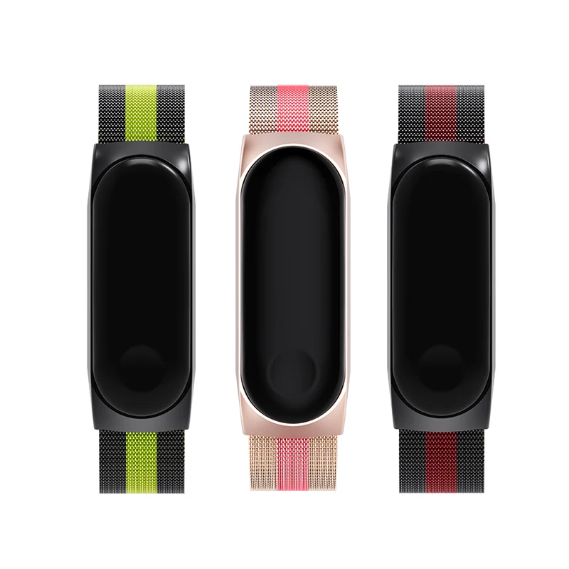 Ремешок на запястье для Xiaomi mi Band 3 металлический Безвинтовой браслет из нержавеющей стали ремешок для mi Band 4 сменный ремешок аксессуары
