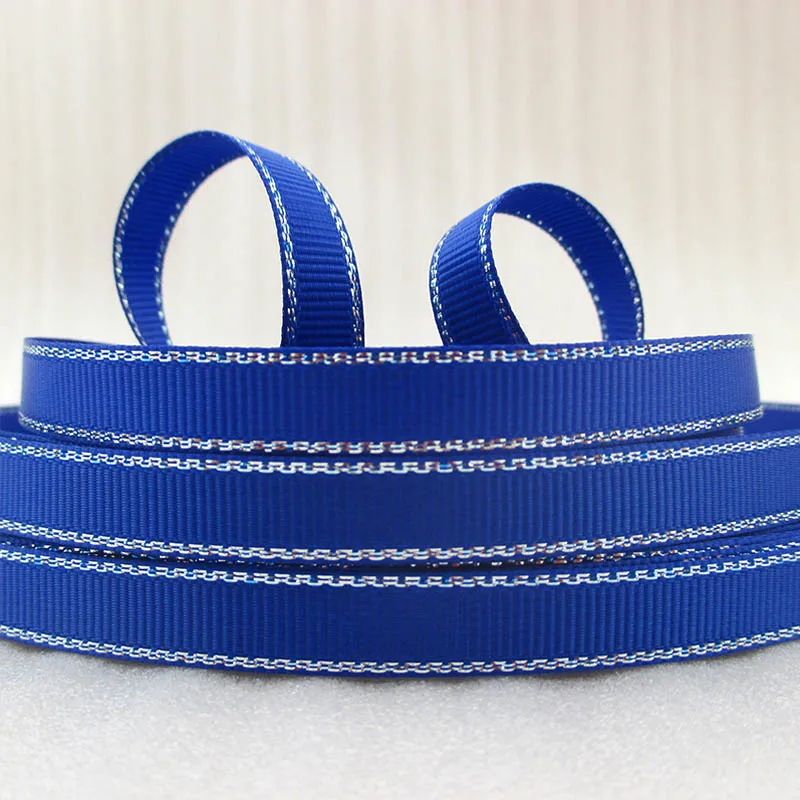 David accessories 3/"(9 мм) цвета серебро печатных прочная Лента из полиэстера, DIY материалы ручной работы, 10Y42476 - Цвет: 424766