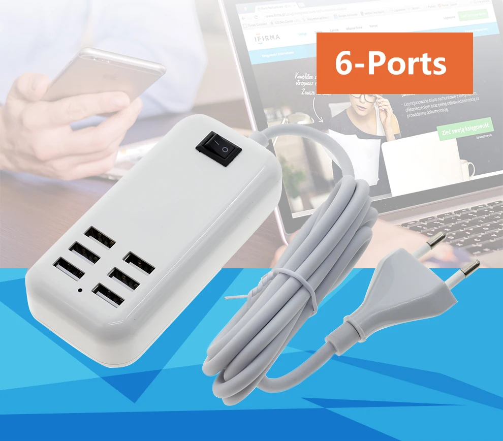 DC 5В USB Мощность адаптер штепсельная вилка европейского стандарта/вилка американского стандарта, 1/2/3/6 Порты usb для светодиодный освещения