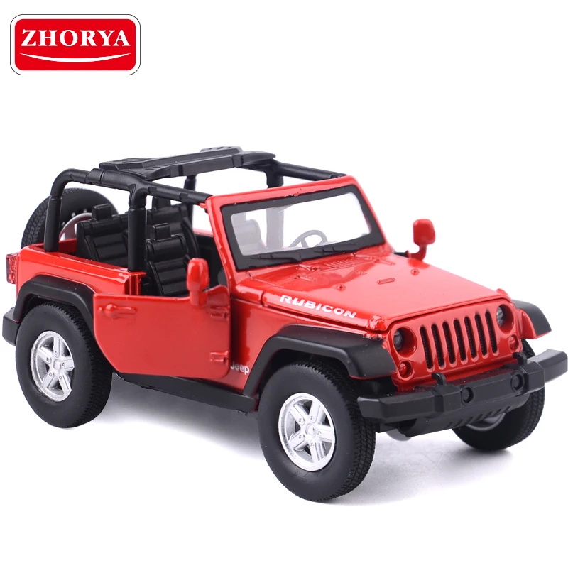 Zhorya 1:32 High Simulation Diecast Metal Jeep Cars Model Kids Pull Back Vehicle-car with Light and Sound Boy Toys For Children |