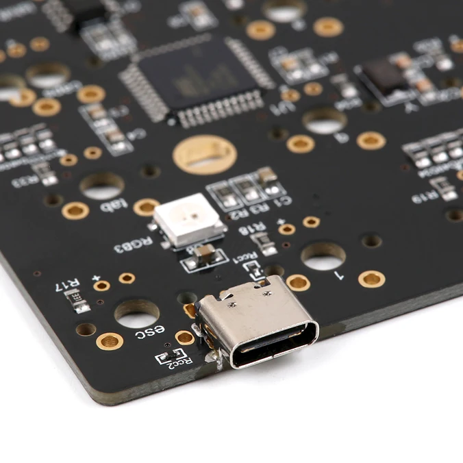 V3 DZ60 PCB 60% макет Mini usb/type C интерфейс с RGB undergrow supprt стрелка ключ для пользовательской