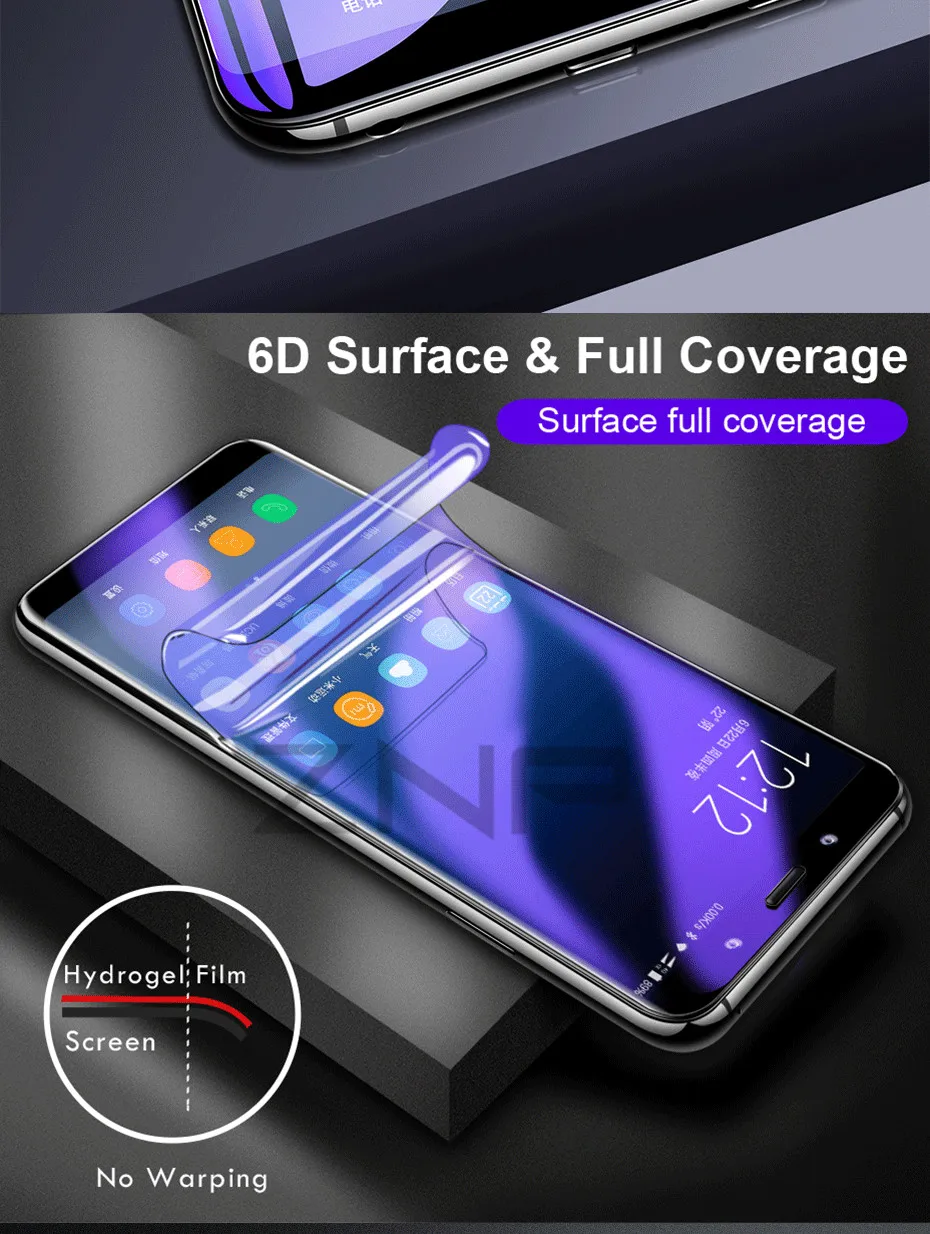ZNP 3D мягкая полностью покрывающая Гидрогелевая пленка для huawei P20 P10 Lite Pro Защита экрана для huawei P10 Plus Honor 9 Lite 10 не стекло