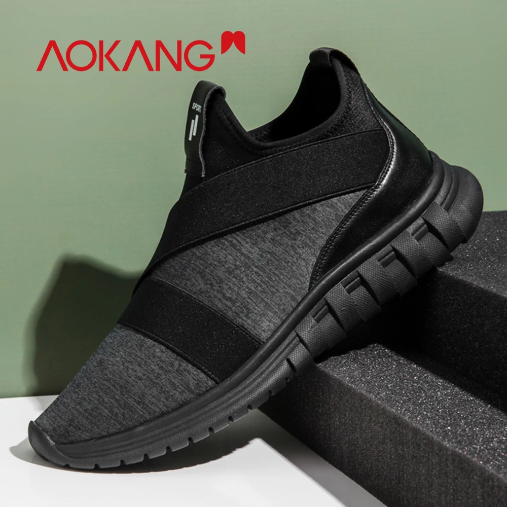 AOKANG/Коллекция 2019 года Повседневная обувь мужские кроссовки tenis masculino adulto дышащий