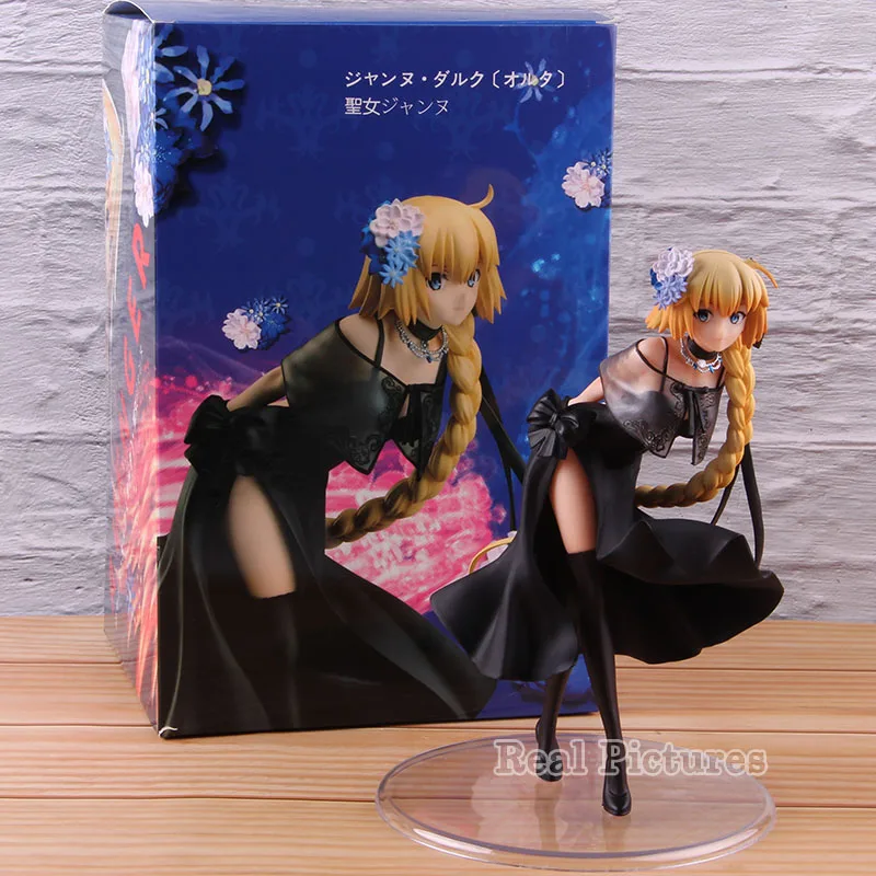 FGO Fate Grand Order фигурка линейка Жанна д 'Арк черное платье вер. 1/7 Масштаб ПВХ Коллекция Модель игрушки