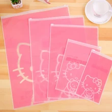 Горячая Новинка kawaii Hello kitty ПВХ водонепроницаемая сумка для документов офисные школьные принадлежности самостильная сумка для хранения