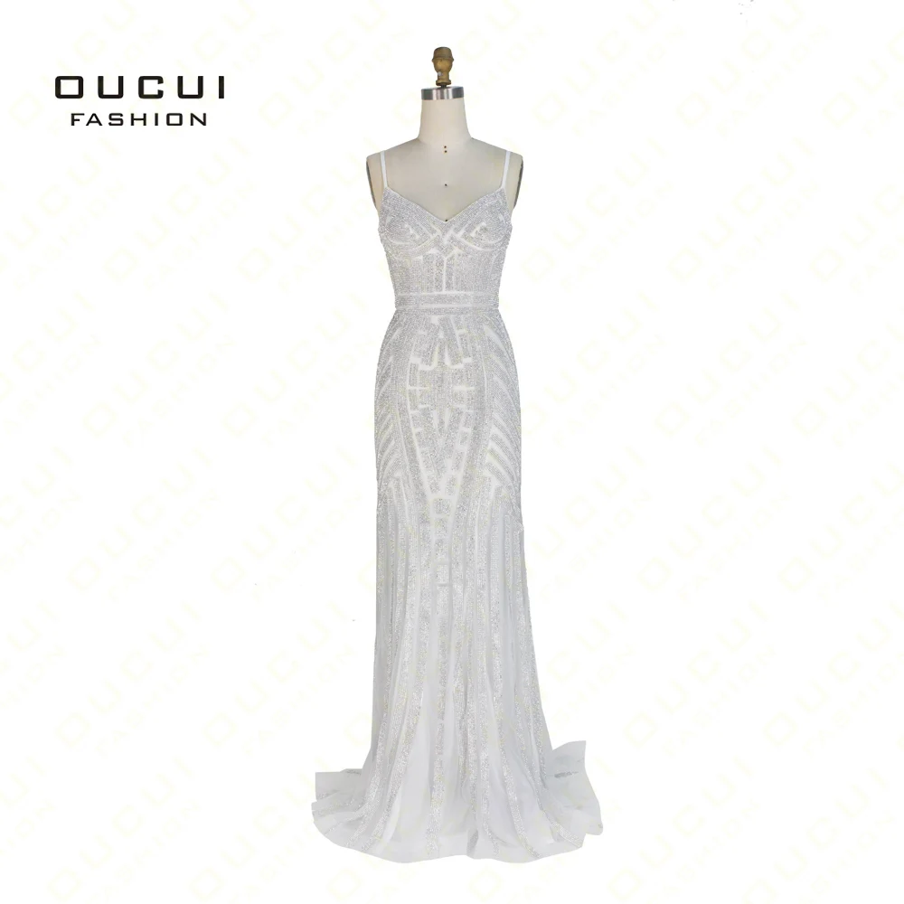 Sexy Full Crystal Mermaid Party Prom Dresses 2019 Chic Formal Occasion Evening Gown vestidos de fiesta largos elegantes de gala