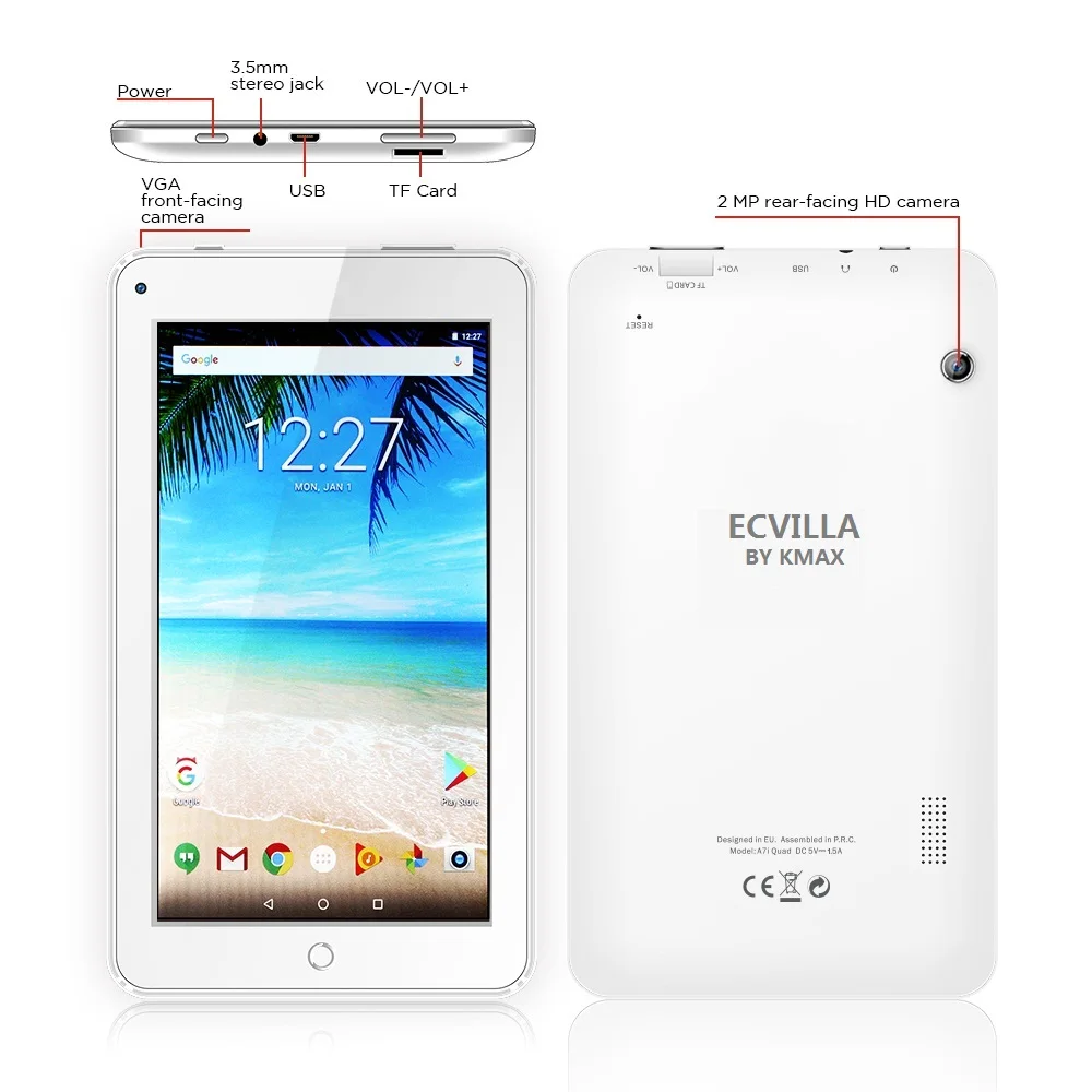 7 дюймов usb Wi Fi android 0 tablet pc 4 ядра 16 Гб оперативной памяти 32 встроенной TF карты ips